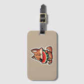 Coyote Watermeloen Bagagelabel (Voorkant (verticaal))
