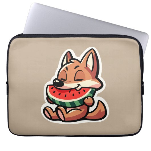 Coyote Watermeloen Laptop Sleeve (Voorkant)