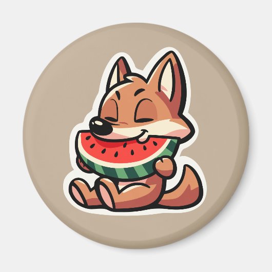 Coyote Watermeloen Magneet (Voorkant)