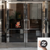 Coyote Watermeloen Raamsticker (Kantoordeur)