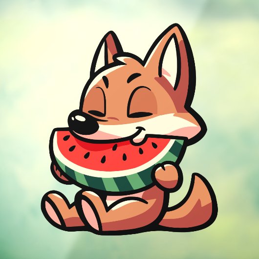 Coyote Watermeloen Raamsticker (Vel 3)