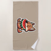 Coyote Watermeloen Strandlaken (Voorkant)