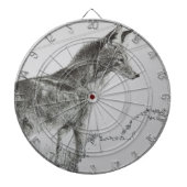 Coyote Wolf Dog Dartbord (Voorkant)