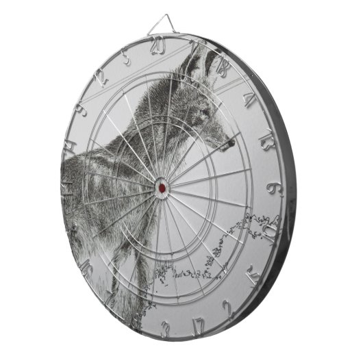 Coyote Wolf Dog Dartbord (Voorkant Rechts)