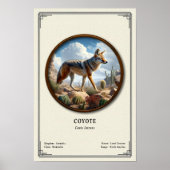 Coyote Zoologie Serie Poster (Voorkant)