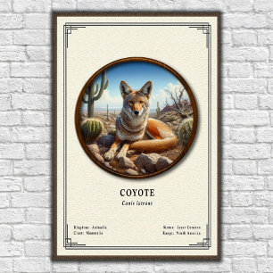 Coyote Zoölogie Serie Poster