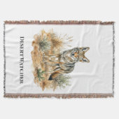 Coyote-zuidwestranch comfort deken (Voorkant)