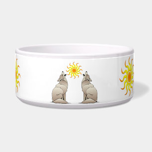 COYOTES HOWLING BENEAT A SOUTHWESTER SUN VOERBAKJE