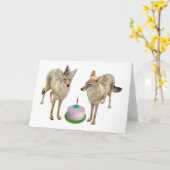 Coyotes Verjaardag Kaart (Gele Bloem)