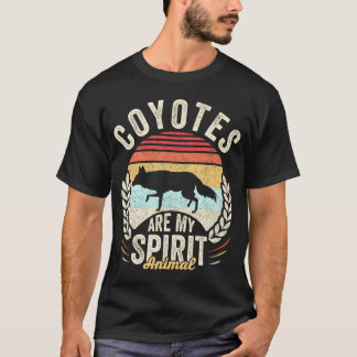 Coyotes zijn mijn geest dier coyote liefhebber t-shirt