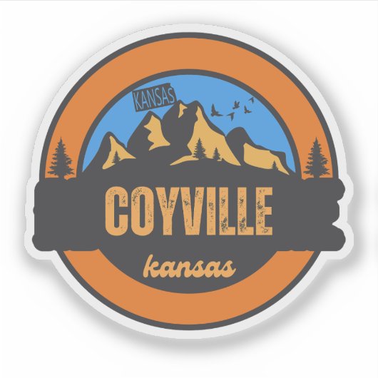 Coyville, Kansas Sticker (Voorkant)