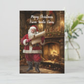 Cozi open haard kerstboom van Sinterklaas 8 Feestdagenkaart (Staand voorkant)