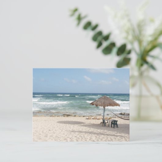 Cozumel Beach Briefkaart (Staand voorkant)