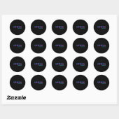 Cozumel Beach Design _ Tribal Turtle Gift Ronde Sticker (Vel)