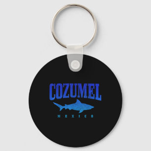 Cozumel Beach Mexico Duiker Haai Duiken Vint Sleutelhanger