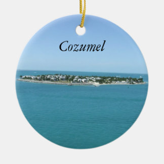 Cozumel Blue Water Tropical Ornamement Keramisch Ornament
