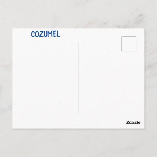 COZUMEL BRIEFKAART (Achterkant)