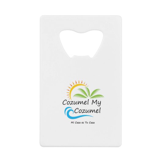 Cozumel Credit Card Bottle Open Creditkaart Flessenopener (Voorkant)