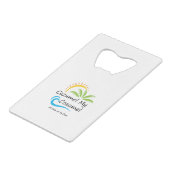 Cozumel Credit Card Bottle Open Creditkaart Flessenopener (Voorkant Gekanteld)