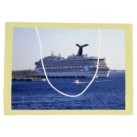Cozumel Cruise Ship Visit Custom Groot Cadeauzakje (Achterkant)