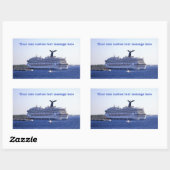 Cozumel Cruiseschip Bezoek Custom Rechthoekige Sticker (Vel)