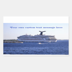 Cozumel Cruiseschip Bezoek Custom Rechthoekige Sticker