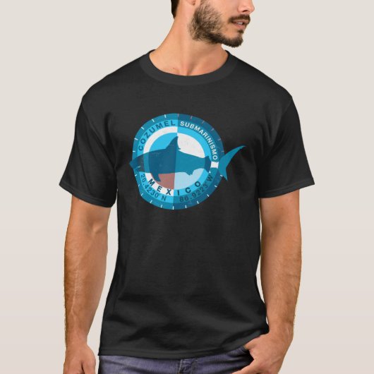 Cozumel Diving Mexico Shark Dive T-shirt (Voorkant)