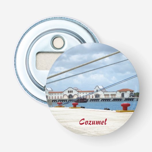 Cozumel Dockside Button Flesopener (Voorkant)