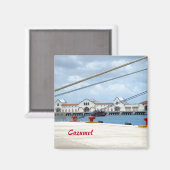 Cozumel Dockside Magneet (Voorkant / Achterkant)