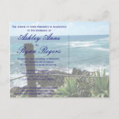 Cozumel Huwelijksuitnodiging Uitnodiging Briefkaart (Achterkant)