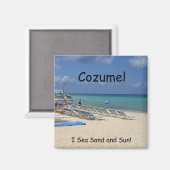Cozumel, ik Zee Zand en Zon! Magneet (Voorkant / Achterkant)
