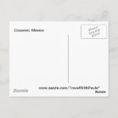 Cozumel Island Blue Water Tropical Briefkaart (Achterkant)