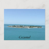 Cozumel Island Blue Water Tropical Briefkaart (Voorkant)