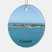 Cozumel Island Blue Water Tropical Keramisch Ornament (Links)