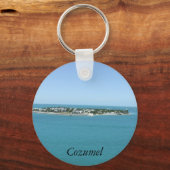 Cozumel Island Blue Water Tropical Sleutelhanger (Voorkant)