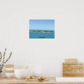 Cozumel Island Tropical Blue Water Poster (Keuken)
