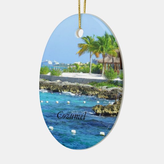 Cozumel-kerstversiering Keramisch Ornament (Links)