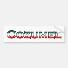 Cozumel Logo (tekst) Bumpersticker
