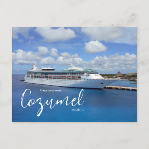 Cozumel Mexico Cruise Thema Postkaart