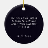 Cozumel Mexico Duiken Retro Sunset Souvenir 80s Keramisch Ornament (Achterkant)