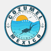 Cozumel Mexico Duikvakantie Souvenir Magneet (Voorkant)