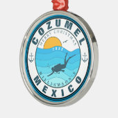 Cozumel Mexico Duikvakantie Souvenir Metalen Ornament (Links)