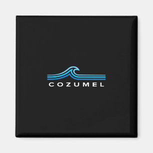 Cozumel Mexico Golven Vintage Heren Dames Meisjes Magneet
