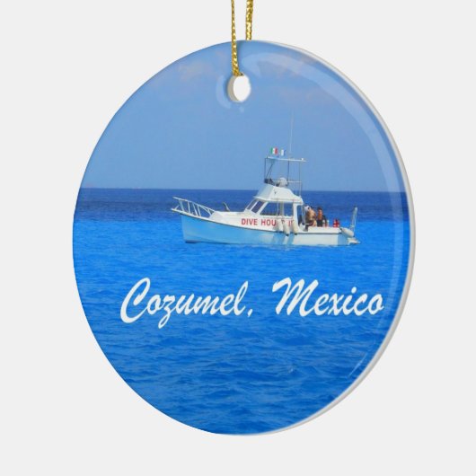 Cozumel, Mexico Keramisch Ornament (Links)