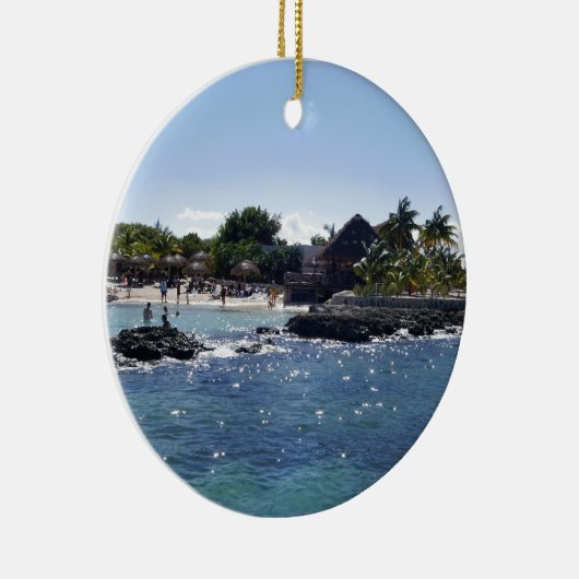 Cozumel, Mexico Keramisch Ornament (Rechts)