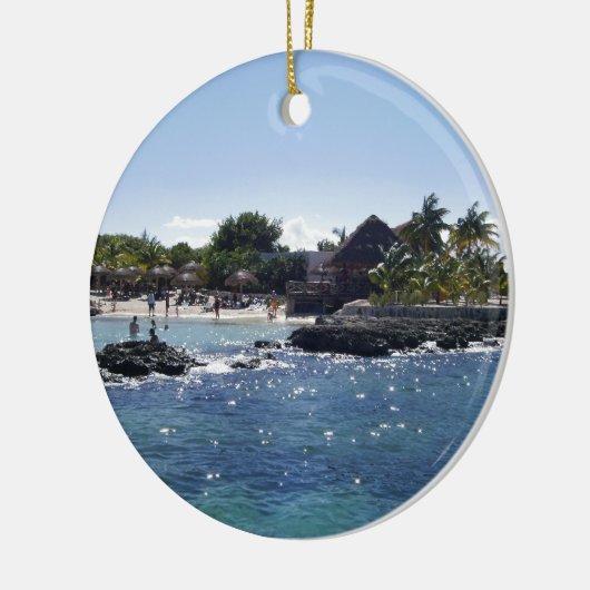 Cozumel, Mexico Keramisch Ornament (Links)