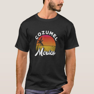Cozumel Mexico Mexicaans strand Sunset Summer Vaca T-shirt