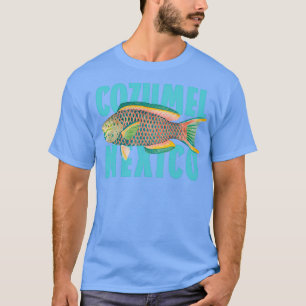 Cozumel Mexico - Ontwerp van papegaaien T-shirt