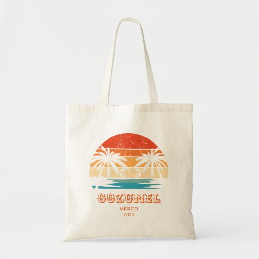 Cozumel Mexico Oude zonsondergang Passend Tote Bag (Voorkant)
