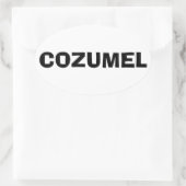 Cozumel, Mexico Ovale Sticker (Tas)